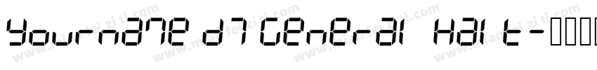 Yourname D7 General Halt字体转换
